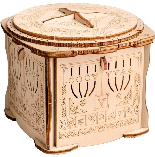 Wooden Secret Lock Box